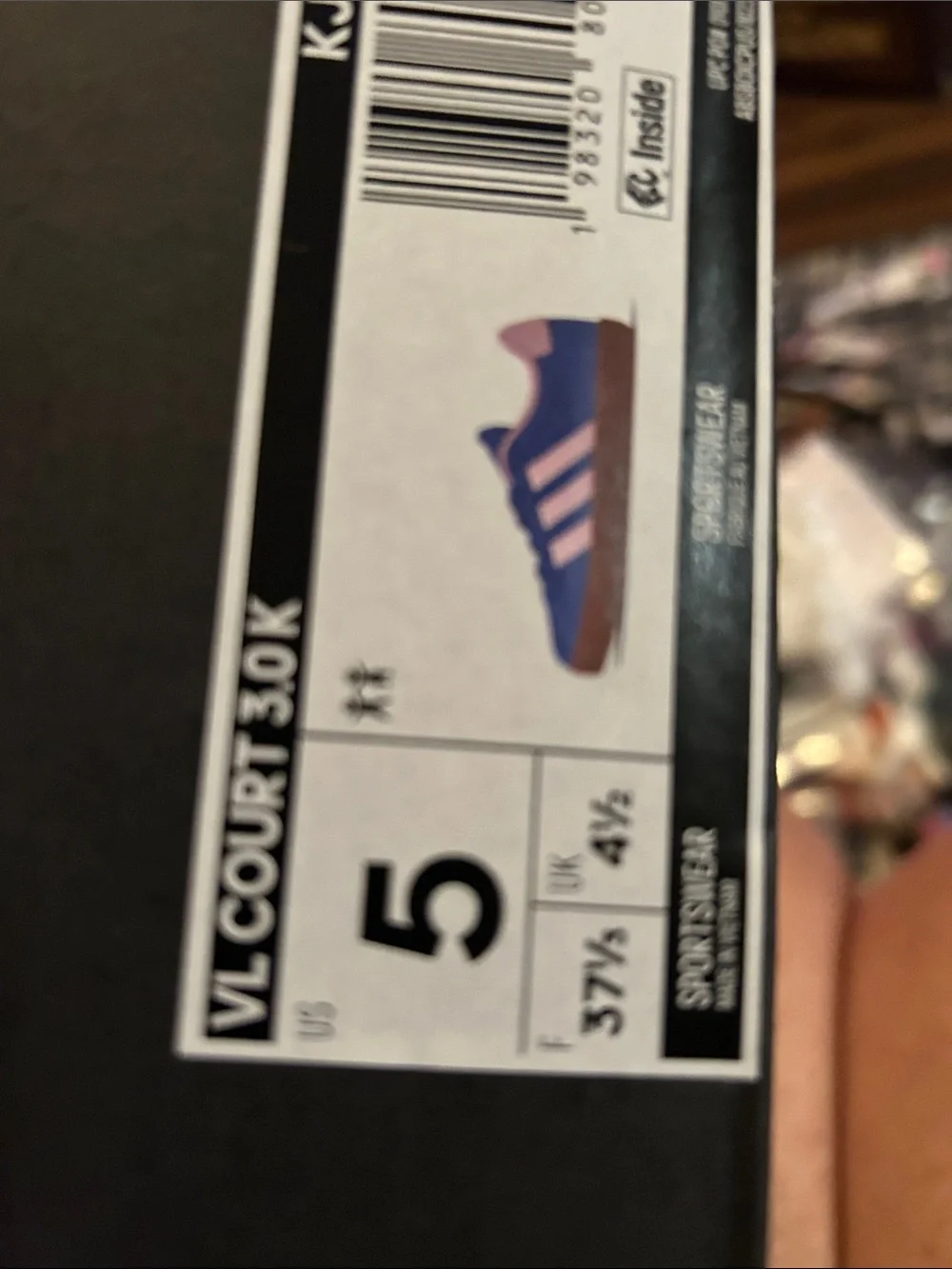 adidas Women’s Blue and Pink Suede Low-Top Sneaker